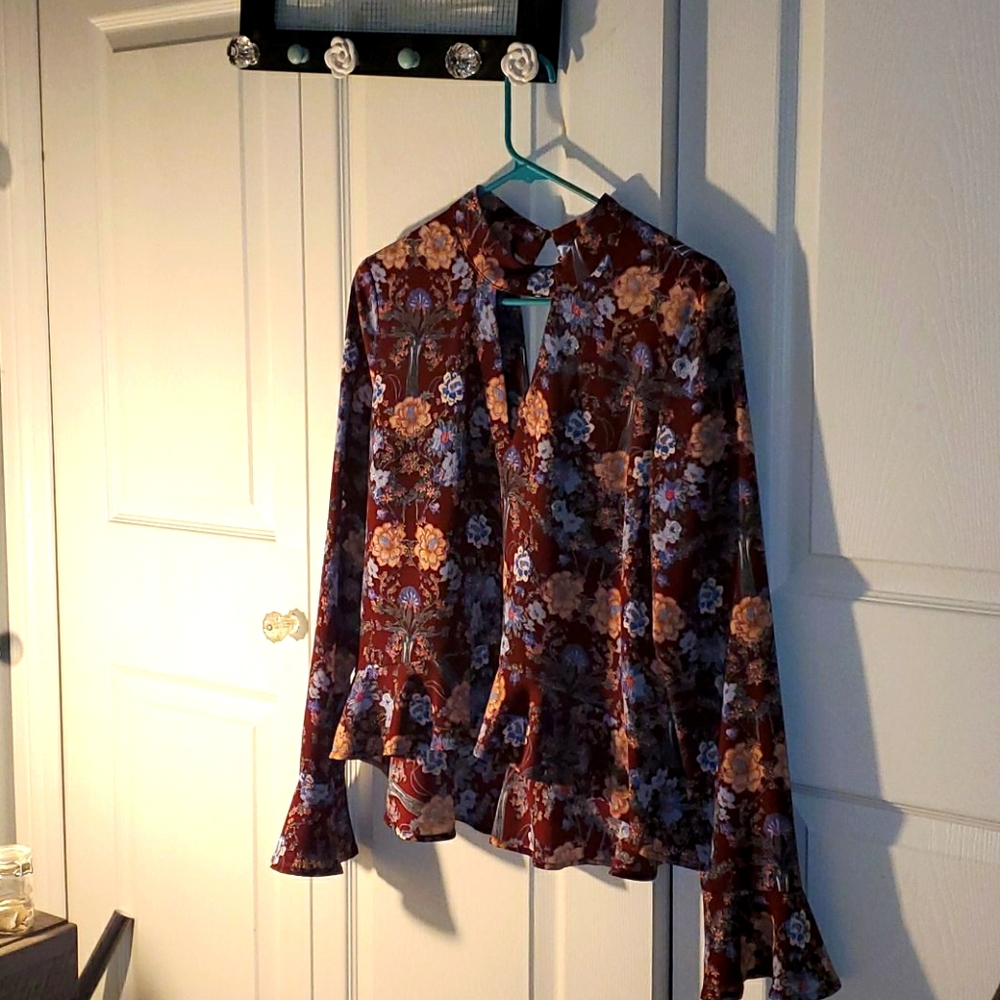 Flirty Red Blouse